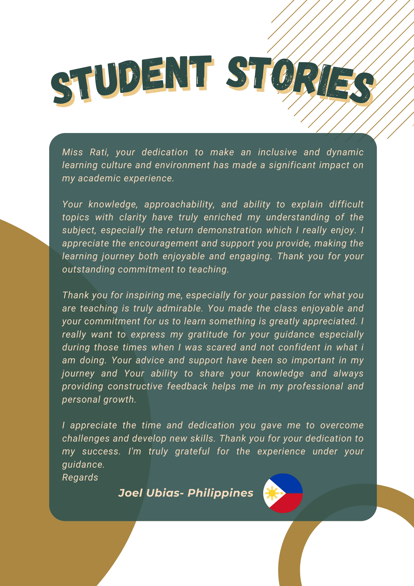 Student Stories Page 3 of 5