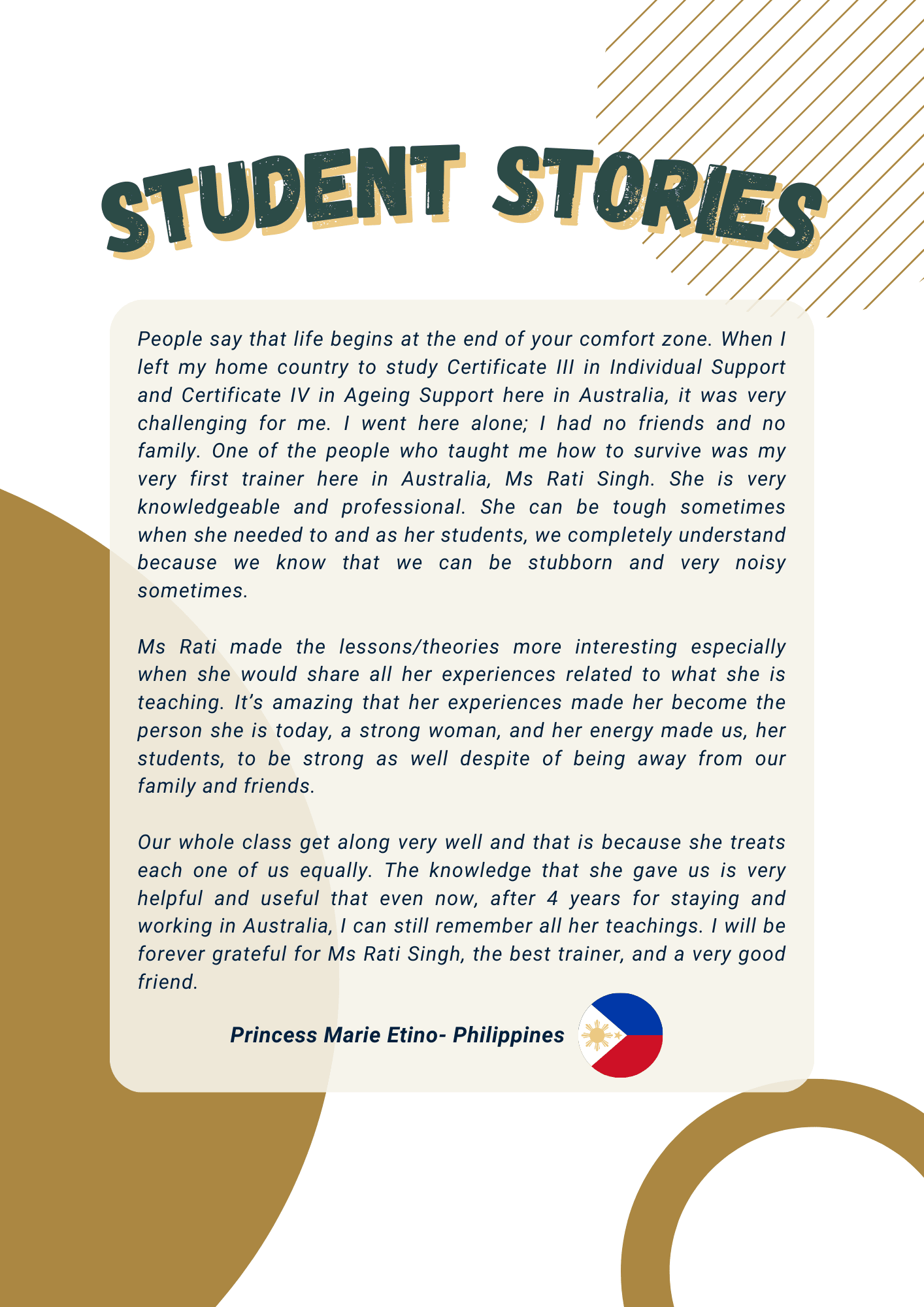 Student Stories Page 4 of 5